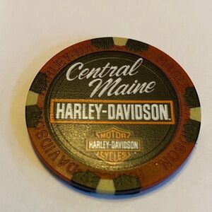 Harley Davidson Bangor Central Maine 120th Anniversary Poker chip